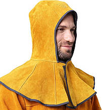 Захисний капюшон для зварника шапка замшева на липучках