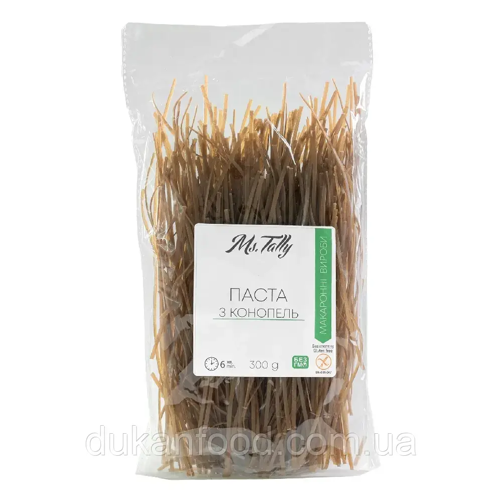 Паста з конопель без глютену ТМ Ms.Tally, 300 г