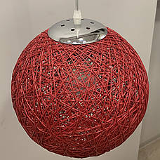 Плетений червоний підвіс (25см) (971-2501-1 RD), фото 4