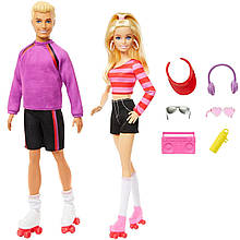 Набір ляльок Барбі та Кен На роликах Barbie and Ken Fashionistas Set HXK90