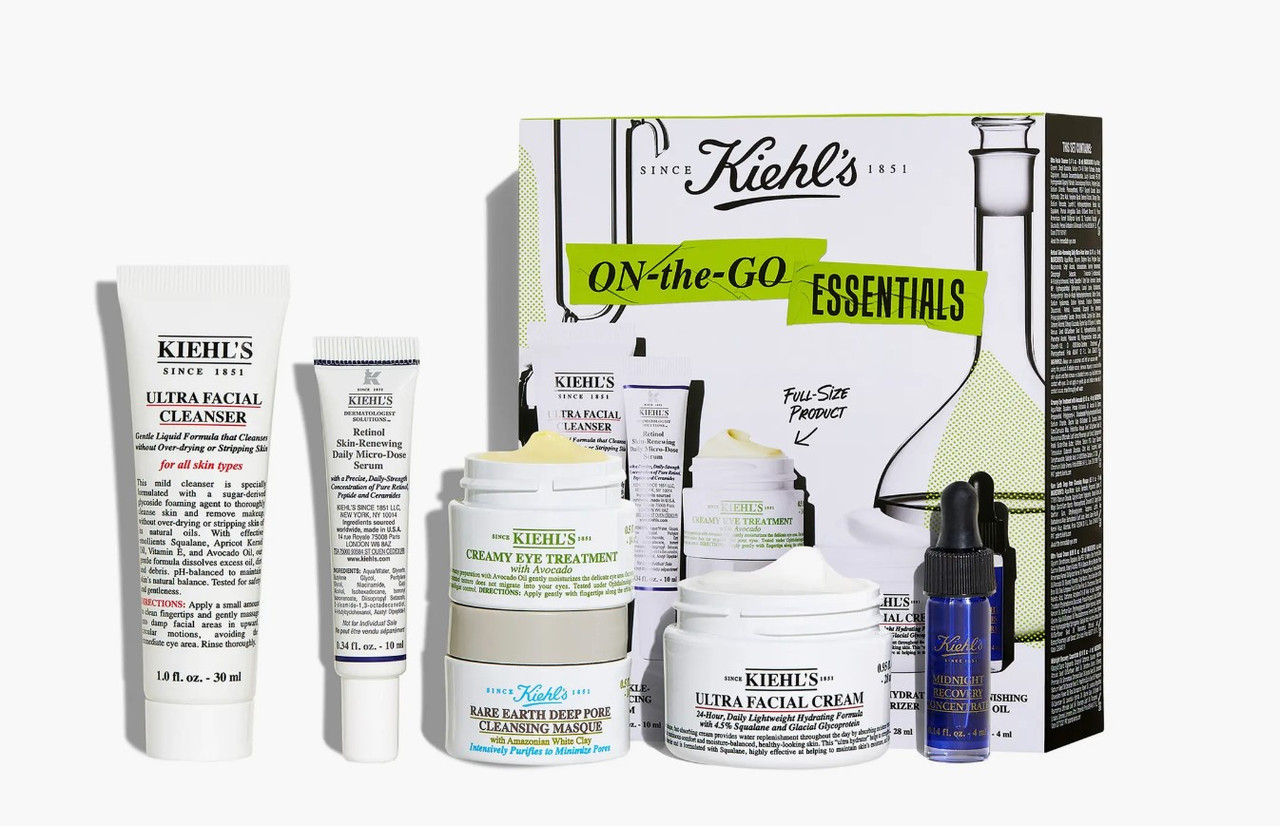 Набір для щоденного догляду за шкірою обличчя Kiehl's On-the-Go Essentials Set
