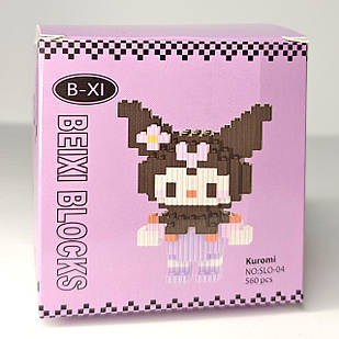 Дитячий мініконструктор Kuromi Magic Blocks пазл із блоків, 3d конструктори на подарунок Куромі