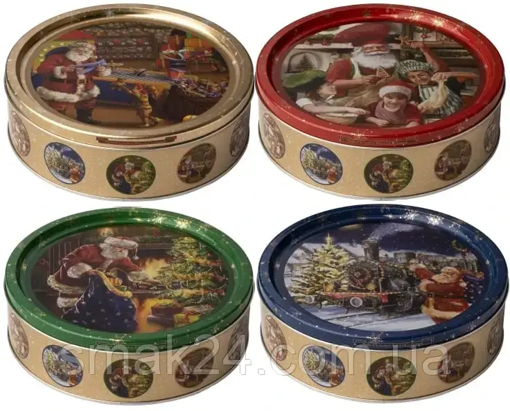Печенье сливочное Jacobsens Bakery Vintage Christmas Античне Різдво  в ж/б 150 г Дания