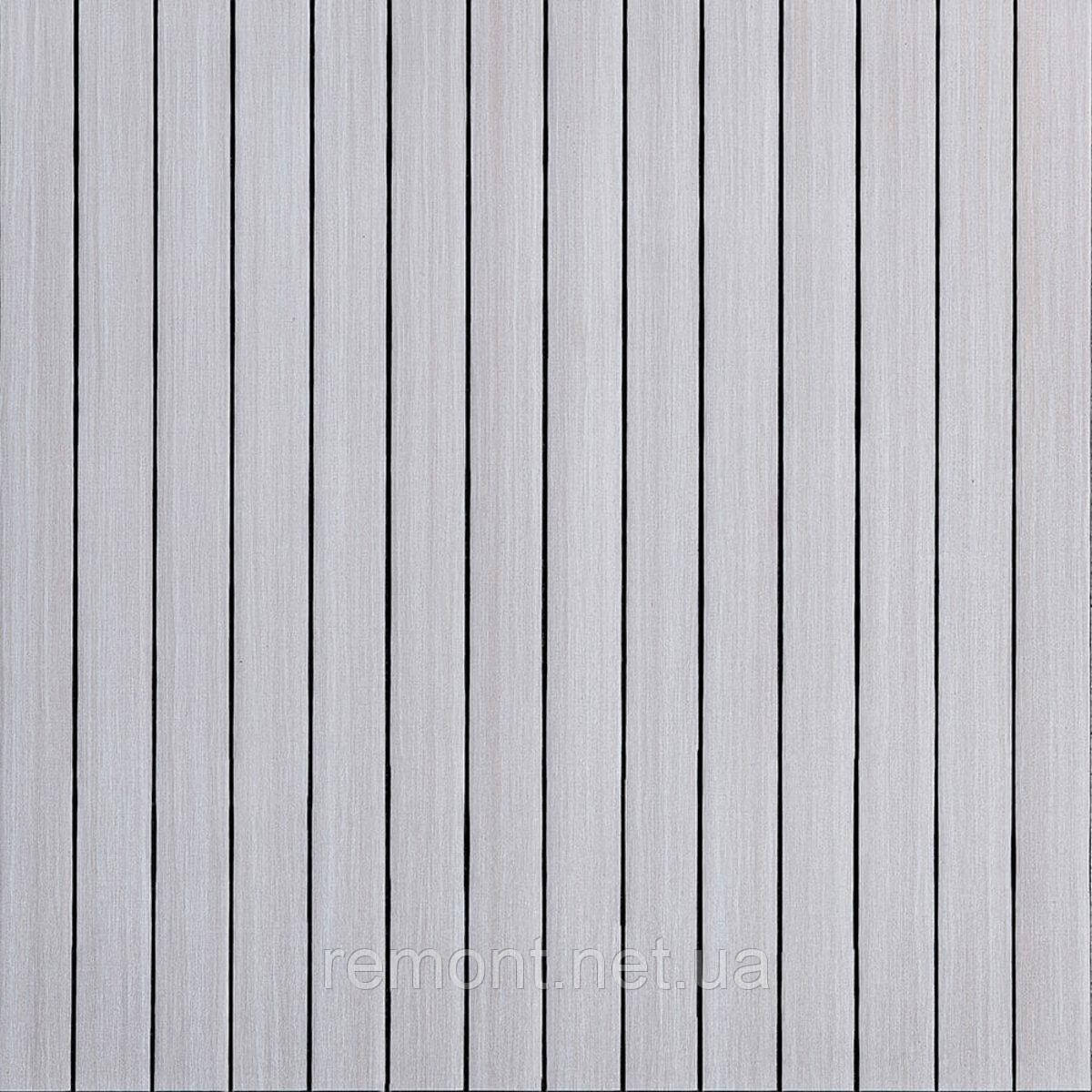 Покриття вінілове самоклеюче 3D рейки 600х600х2,8мм Кедр срібний SW-00002198, фото 1