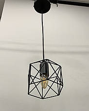 Чорний фігурний підвісний світильник (56-PR101F-1 ВК), фото 2