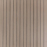 Покриття вінілове самоклеюче 3D рейки 600х600х2,8мм Тік горіховий SW-00002202