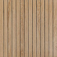 Покриття вінілове самоклеюче 3D рейки 600х600х2,8мм Світлий мигдаль SW-00002204