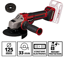 Набір акумуляторних інструментів EINHELL TK 18/3 Li (CD+AG+HD+2 Battery+Bag) : з АКБ 2шт-18V 3.0Ач+ЗП, фото 5