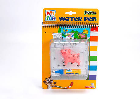 Набір для творчості 'Книжка-розмальовка Ферма', з водяною ручкою, 3+, фото 1