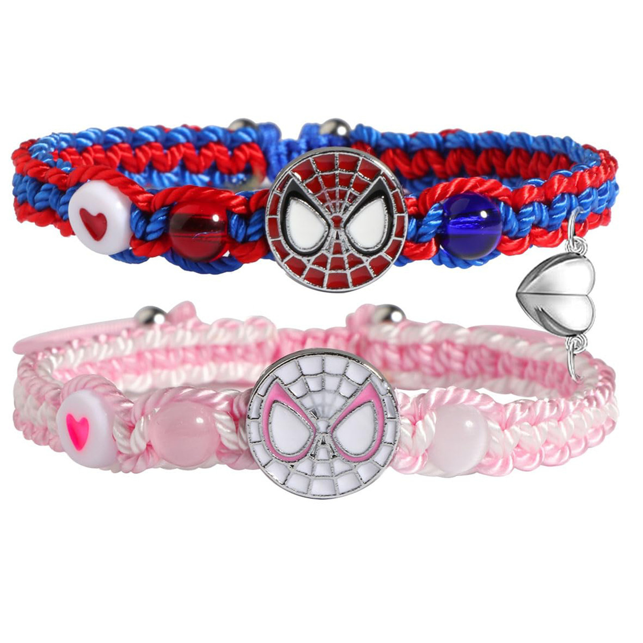 Парні браслети  з hello kitty та Spider-Man. Прикраса на руку для закоханих