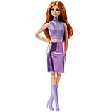 Barbie Looks #20 HRM12 Лялька Барбі Руда у фіолетовому, фото 3
