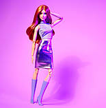 Barbie Looks #20 HRM12 Лялька Барбі Руда у фіолетовому, фото 9