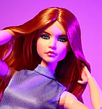 Barbie Looks #20 HRM12 Лялька Барбі Руда у фіолетовому, фото 10