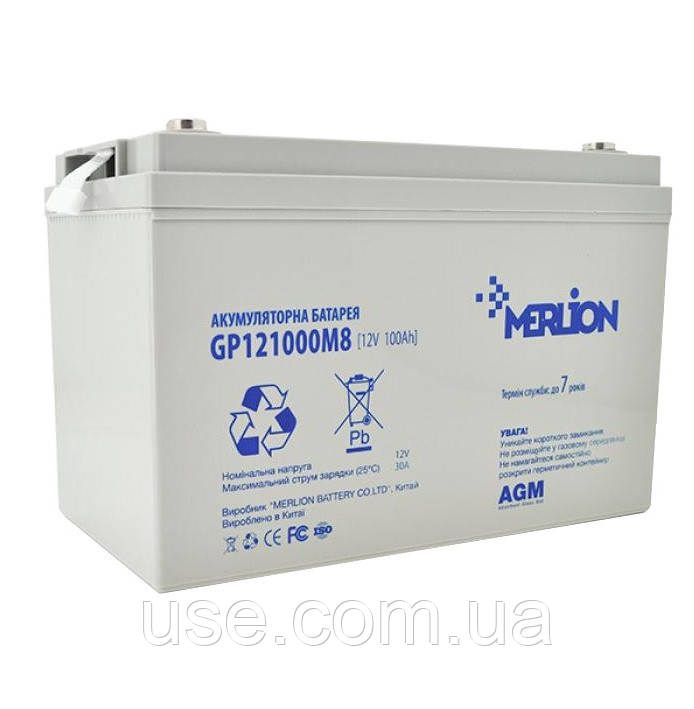 GEL Акумулятор для сонячних панелей, 100 Ah, ампер годин, 12 V, Вольт, під гібридний інвертор
