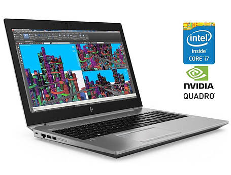 Ноутбук Б-клас HP ZBook 15 G5/ 15.6" (1920x1080)/ Core i7-8850H/ 16 GB RAM/ 256 GB SSD/ Quadro P1000 4GB, фото 1