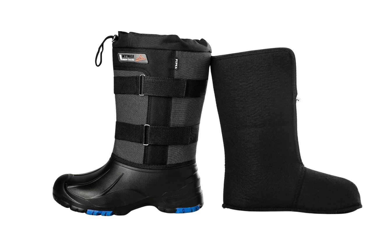Зимові водонепроникні черевики-чоботи з шипами MTW KT600960 розмір 46 Black