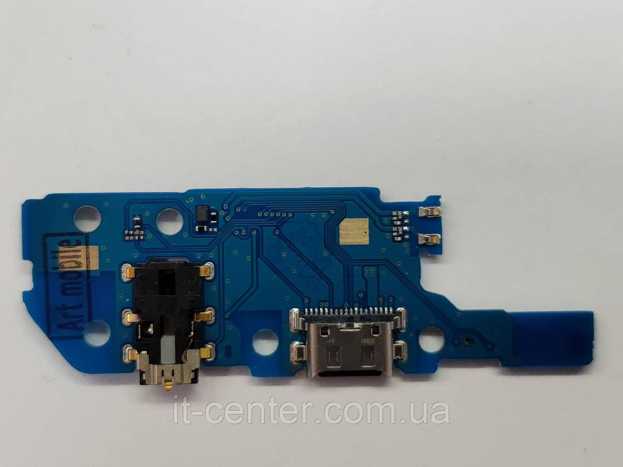 Шлейф (Flat cable) Samsung A202 Galaxy A20e 2019 з роз'ємом заряджання, навушників, з мікрофоном