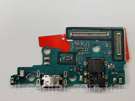 Шлейф (Flat cable) Samsung A705F Galaxy A70 2019 з роз'ємом зарядки, з мікрофоном ОРИГІНАЛ, фото 3