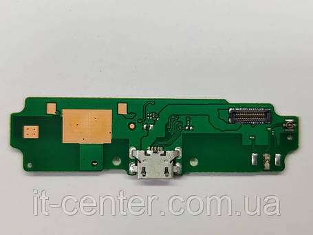 Шлейф (Flat cable) Xiaomi Redmi 4A з роз'ємом зарядки, з мікрофоном, з платою зарядки, фото 3