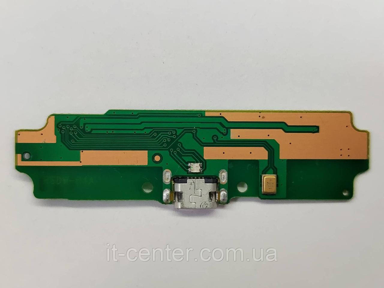 Шлейф (Flat cable) Xiaomi Redmi 4A з роз'ємом зарядки, з мікрофоном, з платою зарядки