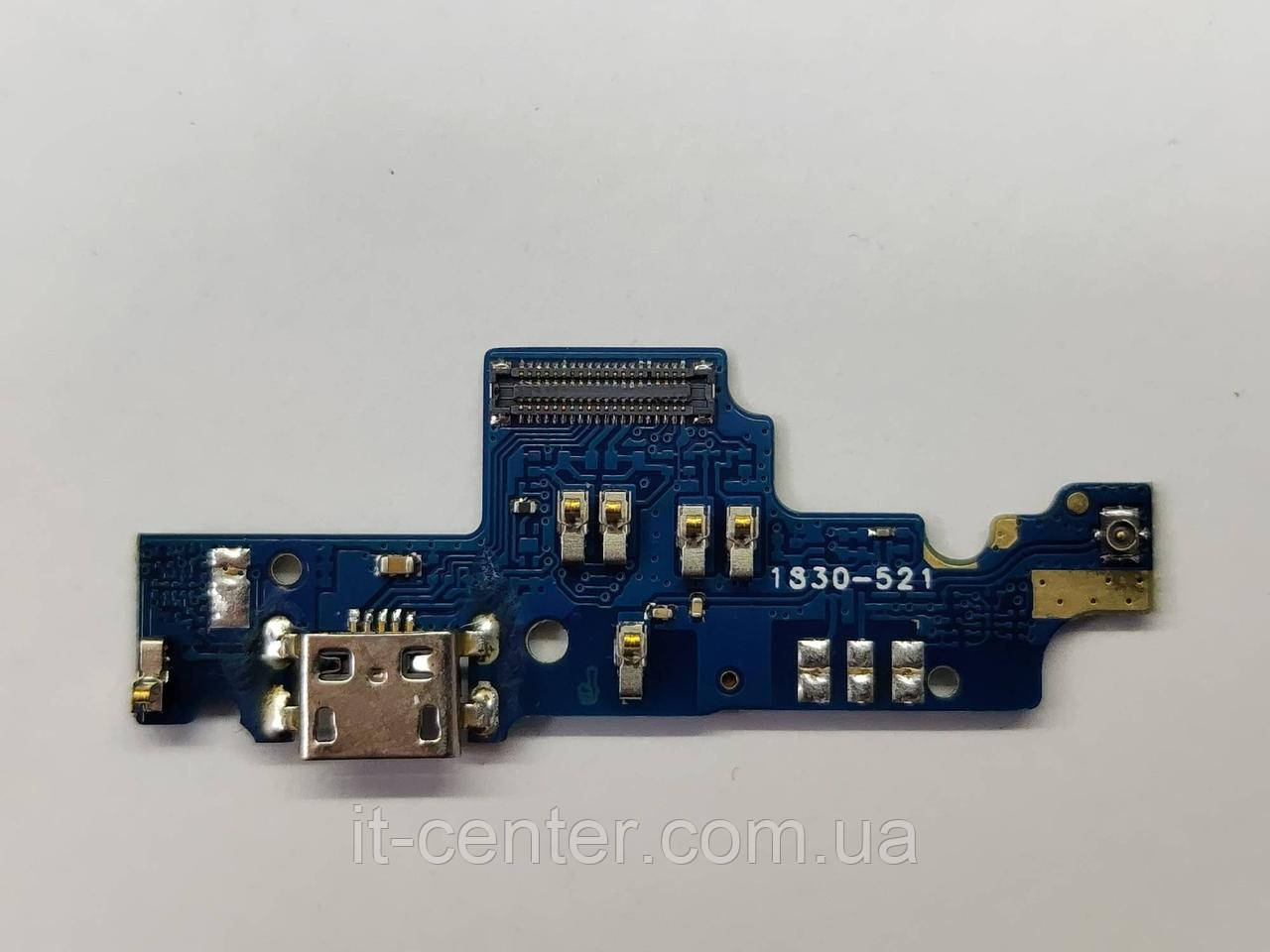 Шлейф (Flat cable) Xiaomi Redmi Note 4X з роз'ємом зарядки, 64ГБ, з мікрофоном (широкий)