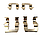 Комплект пружинок кріплення колодок задніх MR389628 Аутлендер 2006-2012, фото 2
