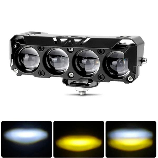 LED фара з чітким світловим кордоном 40W надяскрава мото-фара 10W х 4 комбо-промінь
