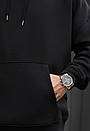 Базове худі чорного кольору Staff black oversize fleece, фото 4
