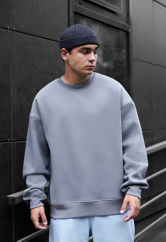 Однотонний сірий світшот Staff gray oversize fleece