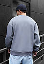 Однотонний сірий світшот Staff gray oversize fleece, фото 3