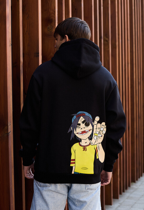 Худі з яскравим принтом на спині Staff 78 oversize fleece