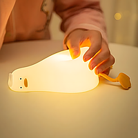 Світильник нічник Втомлена качечка з акумулятором та USB (Дитяча підставка для телефону)