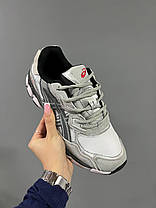 Чоловічі кросівки Asics Gel-NYC Steel Grey box Взуття Асікс Гель демісезон сірі кеди замша текстиль, фото 4