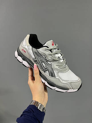 Чоловічі кросівки Asics Gel-NYC Steel Grey box Взуття Асікс Гель демісезон сірі кеди замша текстиль, фото 1
