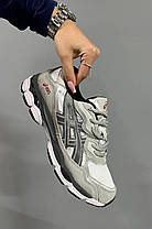 Чоловічі кросівки Asics Gel-NYC Steel Grey box Взуття Асікс Гель демісезон сірі кеди замша текстиль, фото 3