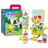 Гра Пазл з липучками "4 сезони" VT2907-04 / укр (6) "Vladi Toys", фото 2