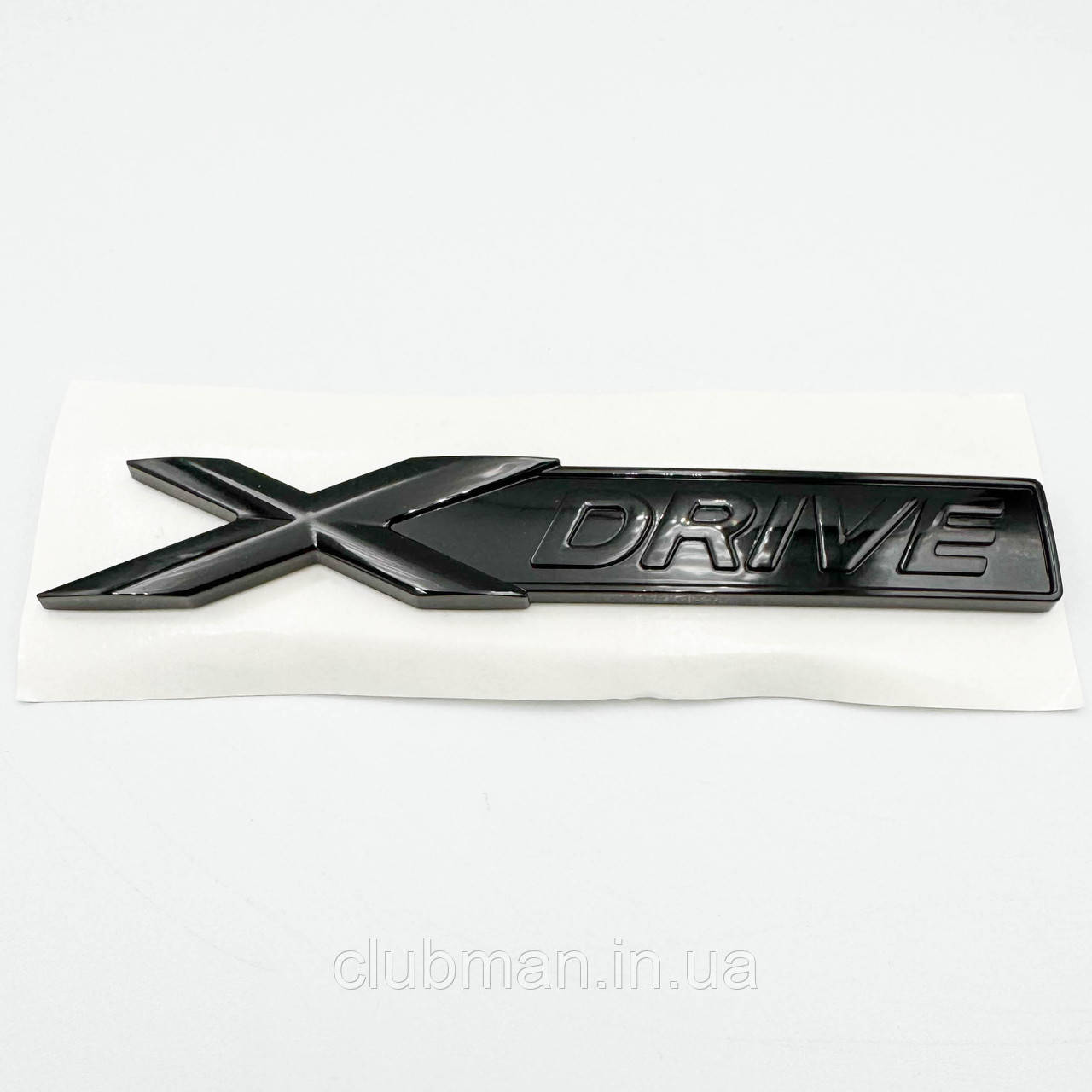 Емблема (наклейка, шильдик) XDrive BMW (БМВ) Чорний Стікер (11,0 x 1.7 см)