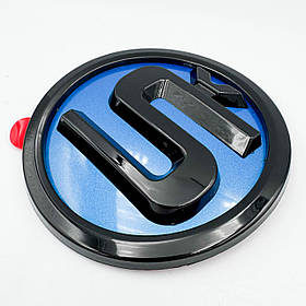 Емблема Skoda (Шкода) 90 мм значок Š Літера Octavia, Fabia, Rapid, Superb