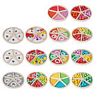 Логічна гра деревяна, сегментована ігрова панель із фруктами, картки із завданнями C 65679, фото 4