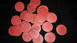 Монетки дерев'яні червоні 2,5 см, 25 шт в упаковці, фото 3