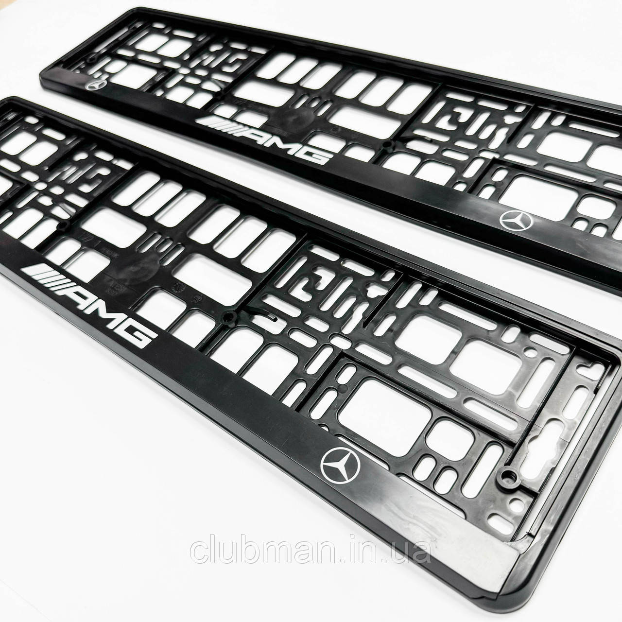 Рамки номерного знаку Mecedes-Benz (Мерседес Бенз) AMG - комплект 2 штуки