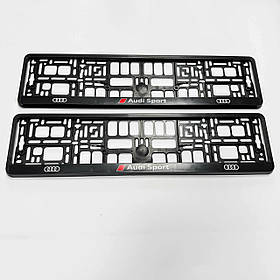 Рамки номерного знаку AUDI (Ауді) Audi Sport - комплект 2 штуки