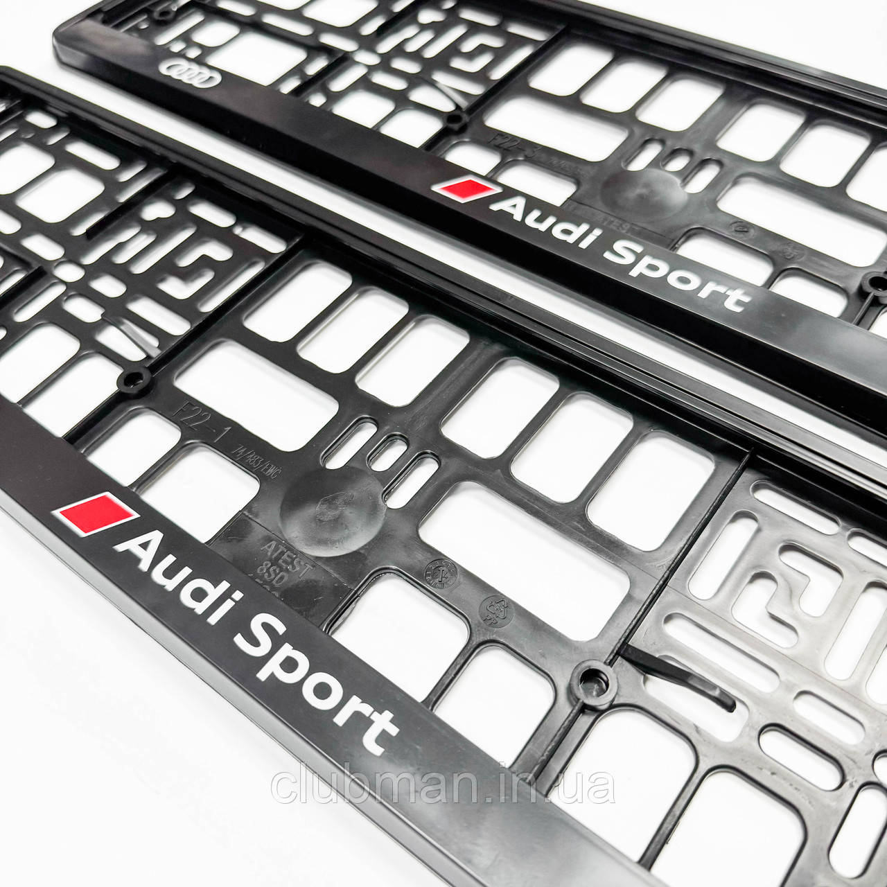 Рамки номерного знаку AUDI (Ауді) Audi Sport - комплект 2 штуки