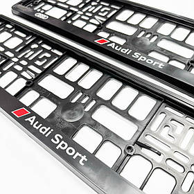 Рамки номерного знаку AUDI (Ауді) Audi Sport - комплект 2 штуки