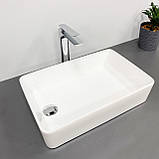Умивальник (раковина) VBI VELLETRI WHITE накладний, фото 3