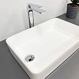 Умивальник (раковина) VBI VELLETRI WHITE накладний, фото 5