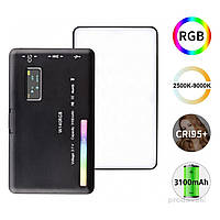 W140 RGB LED світло лампа для відеозйомки CRI95 2500K-9000K, фото 2