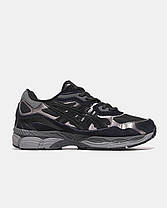 Чоловічі кросівки Asics Gel NYC Graphite Grey Black Асікс Гель Нук сірі демісезон чорні замша повсякденні демісезонні повсякденні, фото 4