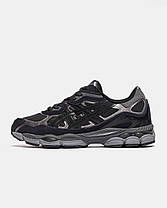 Чоловічі кросівки Asics Gel NYC Graphite Grey Black Асікс Гель Нук сірі демісезон чорні замша повсякденні демісезонні повсякденні, фото 3