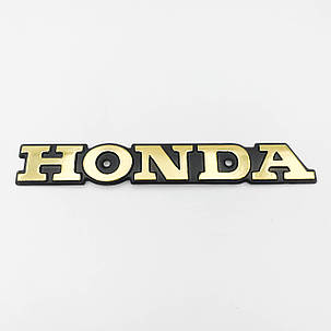 Емблема HONDA наклейка на паливний бак Honda (Хонда) - 1 шт золото, фото 1